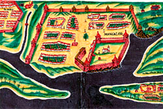 Portugese map of mangalore